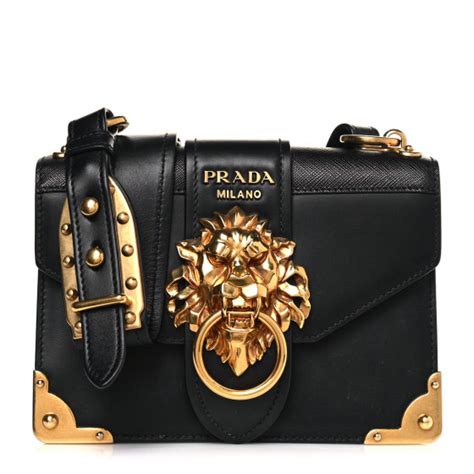 prada soft cahier top handle bag|PRADA Antic Soft Saffiano Lions Head Cahier Shoulder Bag .